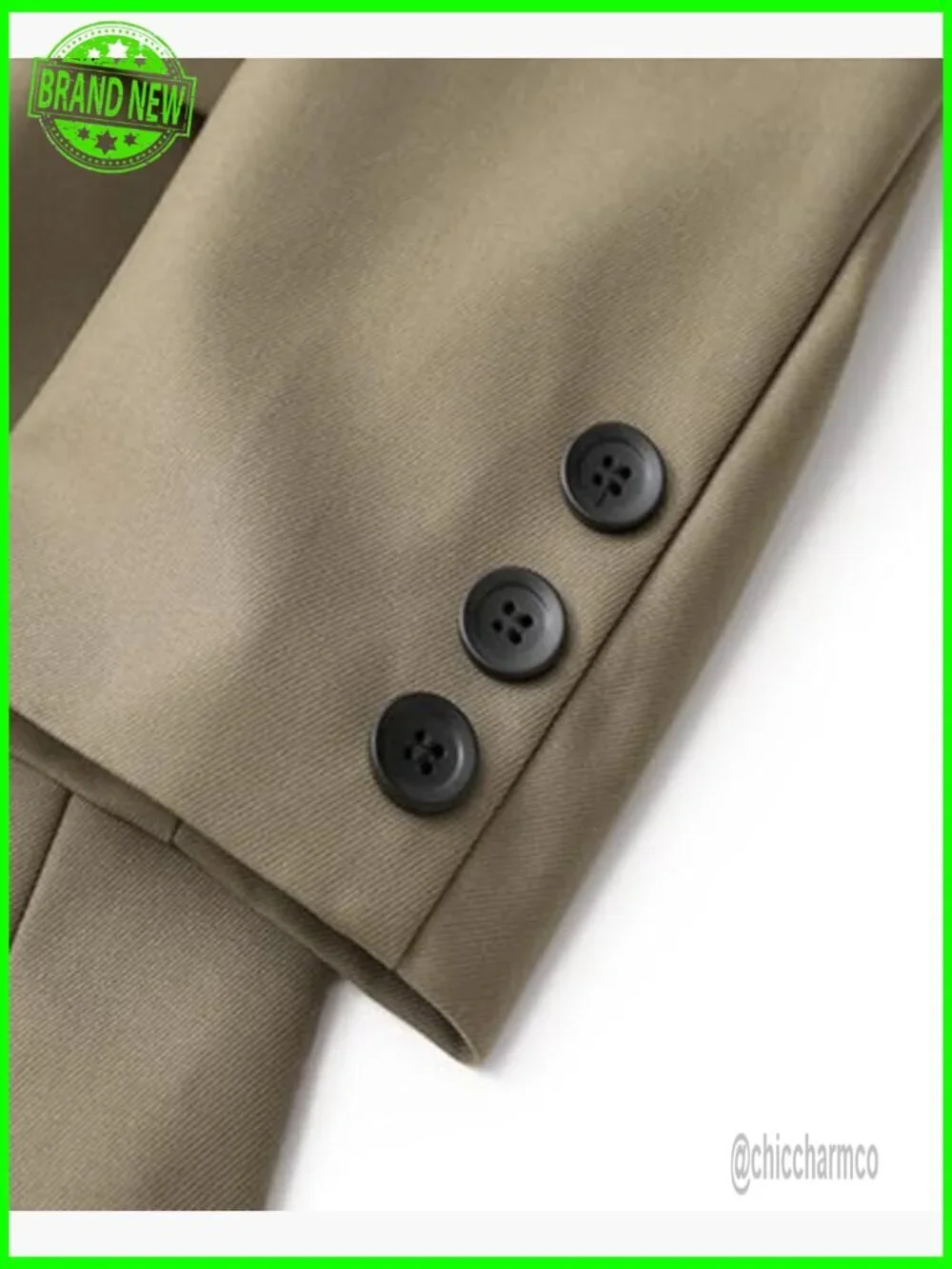 Hooded Blazer Jacket Women Oversized Long Double-Breasted Casual Full-Lined